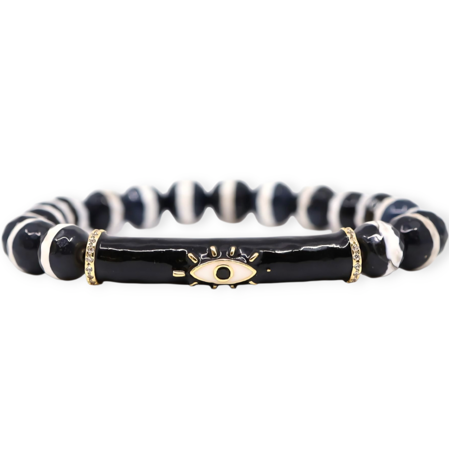 DZI Agate Evil Eye Protection Bracelet