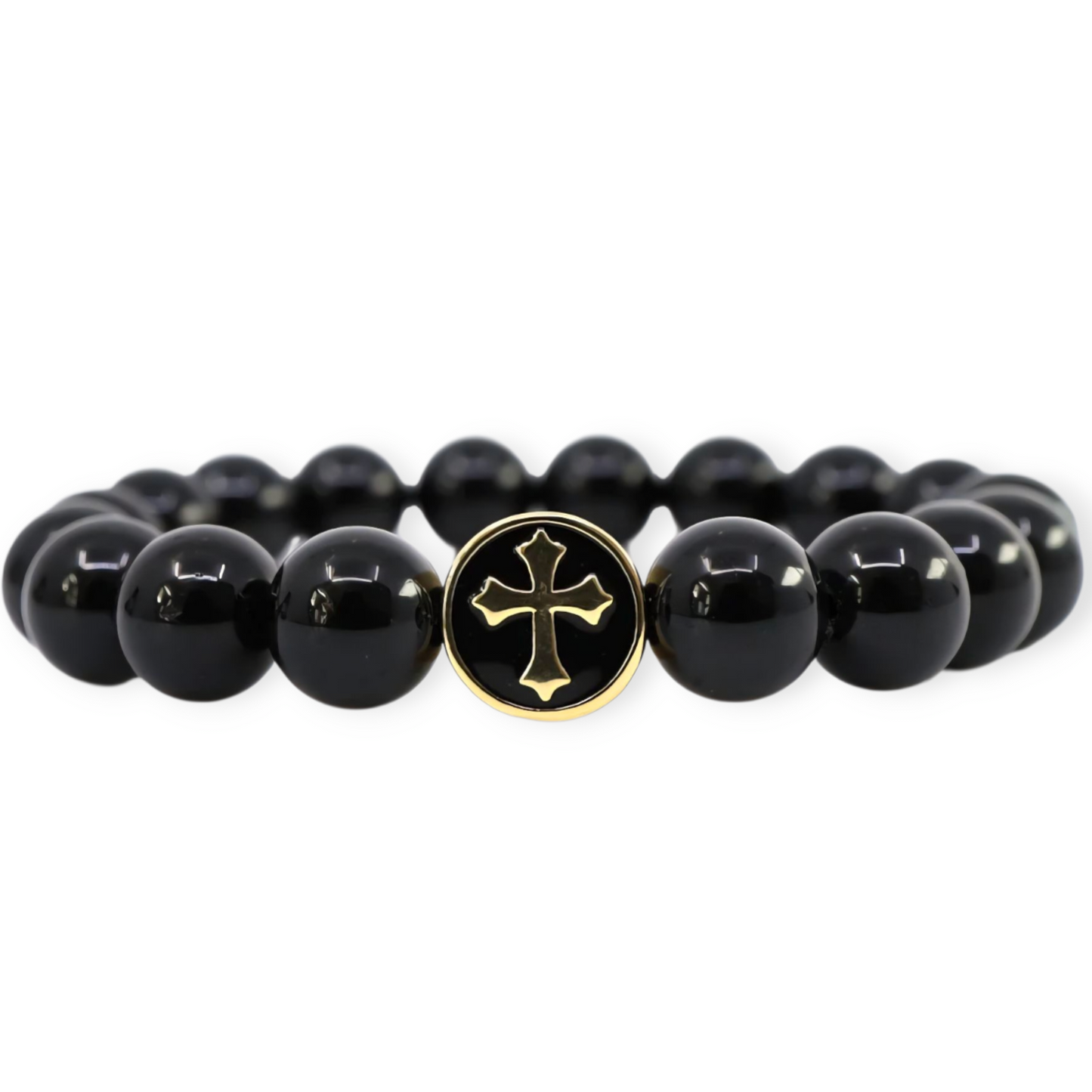 Black Tourmaline Cross Bracelet