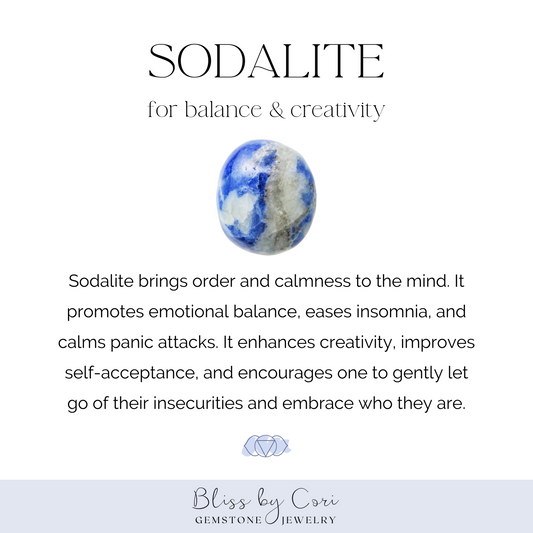 Sodalite Unisex Reiki Healing Beaded Gemstone Bracelet