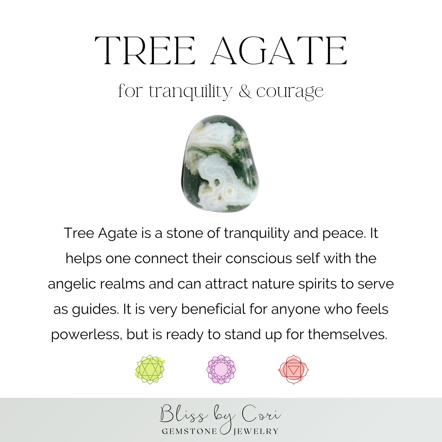 Tree Agate Beaded Bracelet