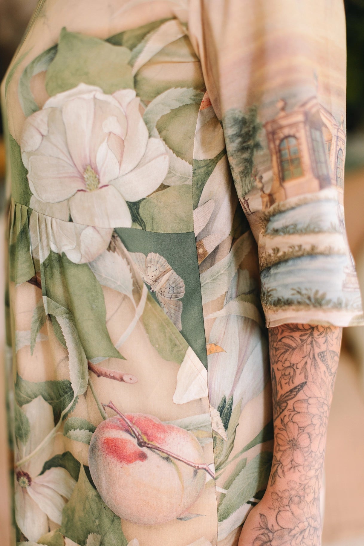 Fleur De Soleil Artist Dress Tunic w/ Pockets & Florals Pre-Order March 2026