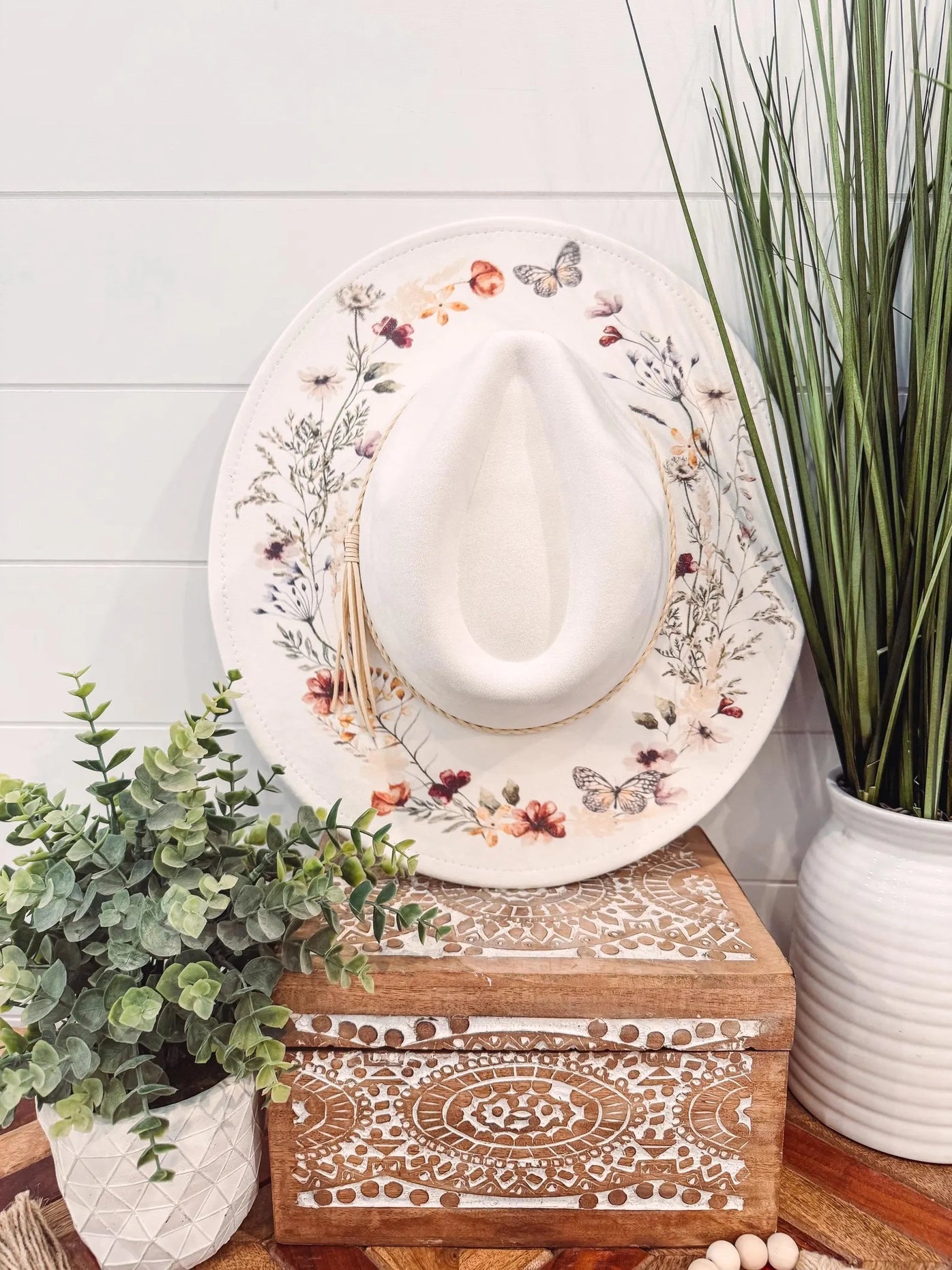 Floral Print Hat