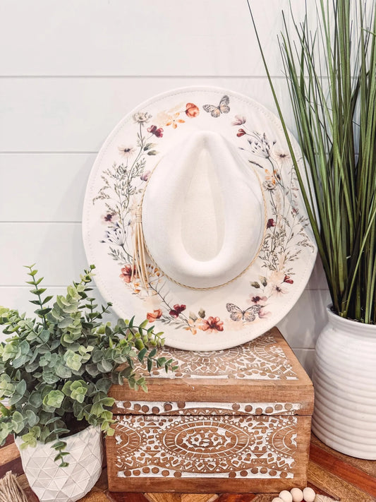 Floral Print Hat