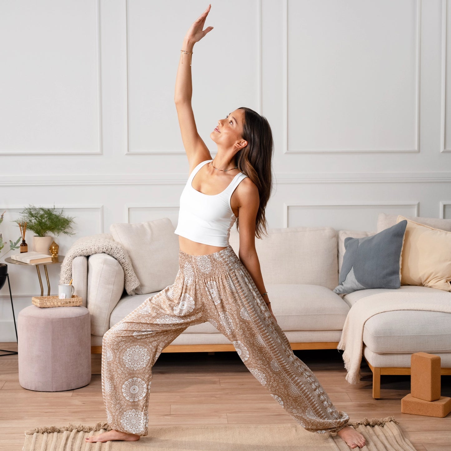 Desert Bloom Harem Pants with Pockets