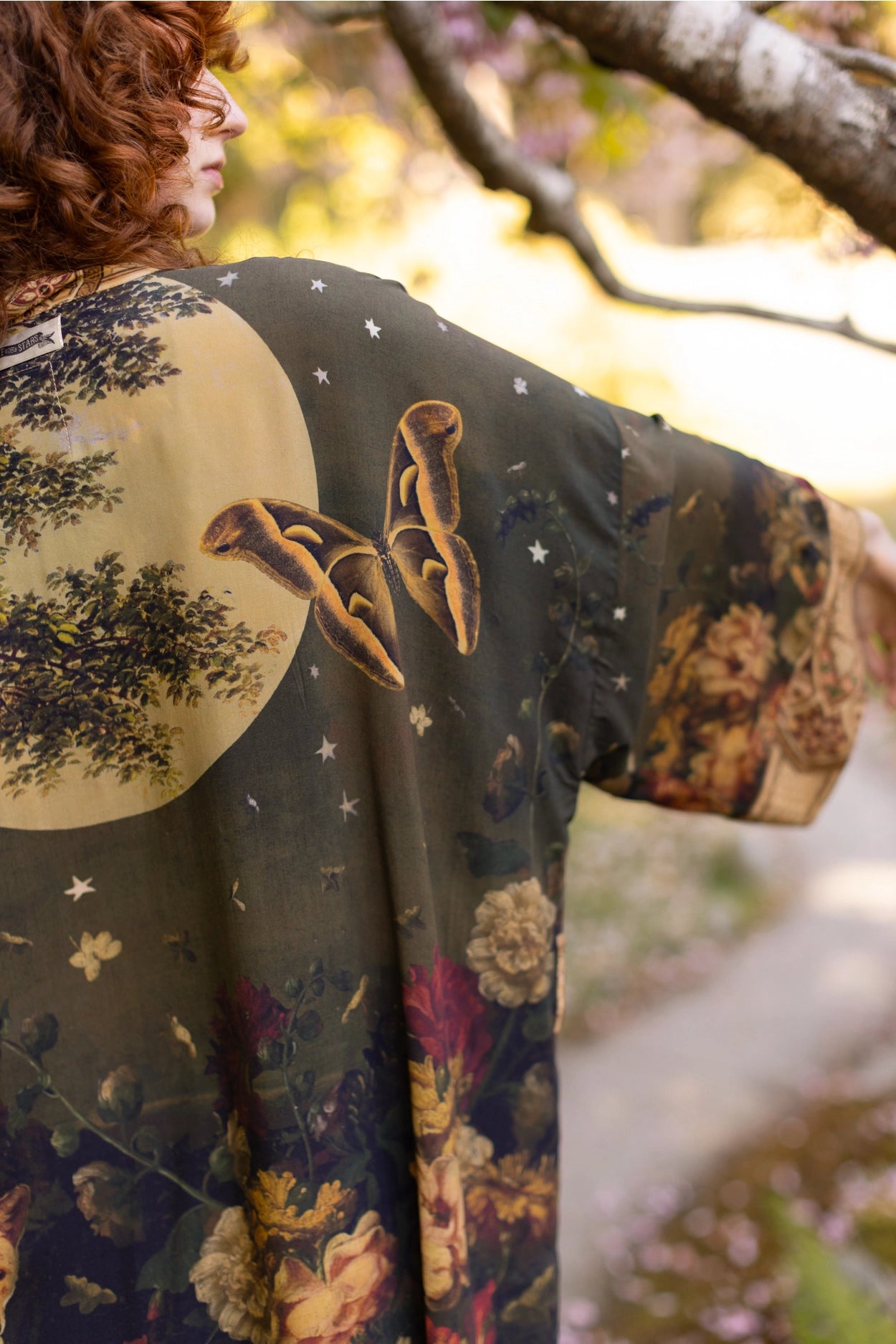 The Messenger Opera Duster Robe w/ Joan of Arc & Florals - Pre-Order Ships In September