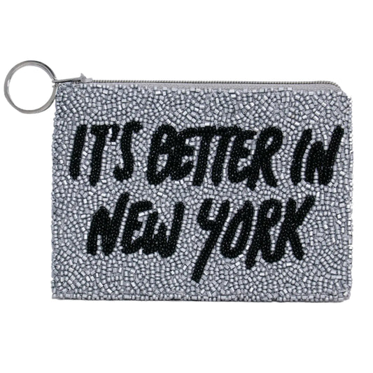 Tiana New York - It's Better In New York Multi Beaded Coin Purse