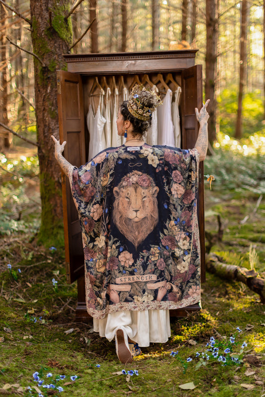 Lionheart Bohemian Goddess Starduster Kimono with Botanicals - Pre Order - Ships in March 2026