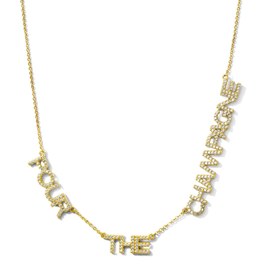 Pour The Champagne CZ Necklace