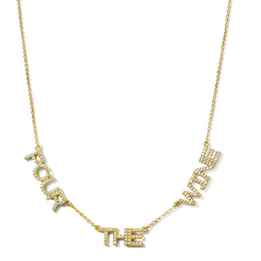 Pour The Wine CZ Necklace