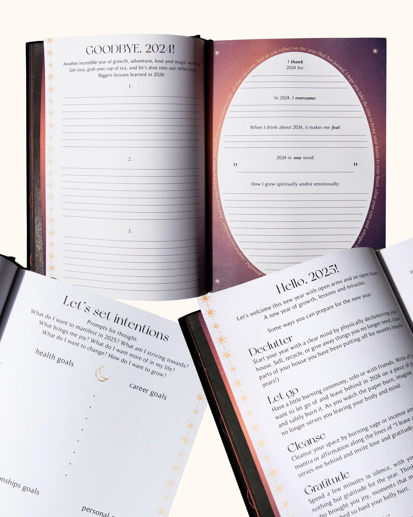 2025 Year Of Growth Self Reflective Journal Book And Planner
