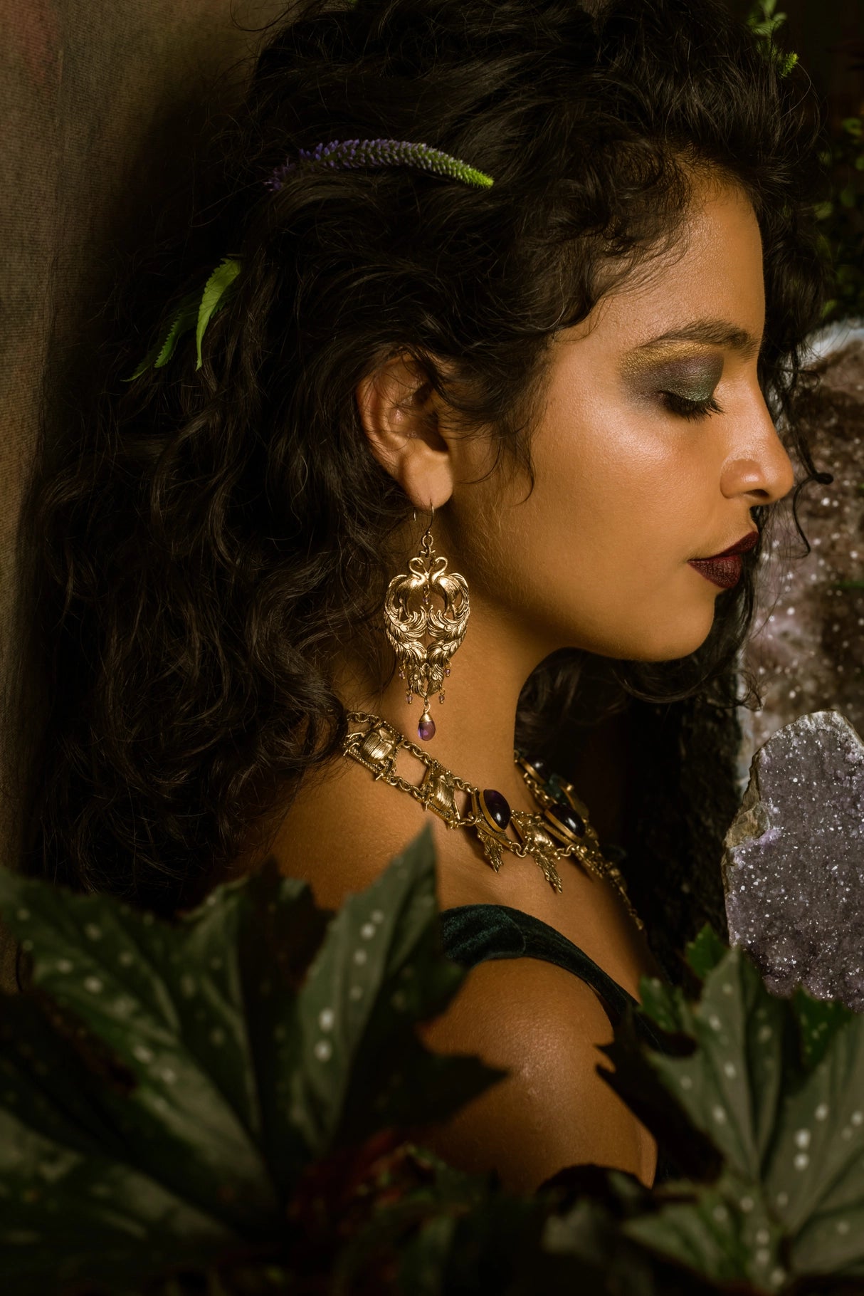Peacock Palace Earring