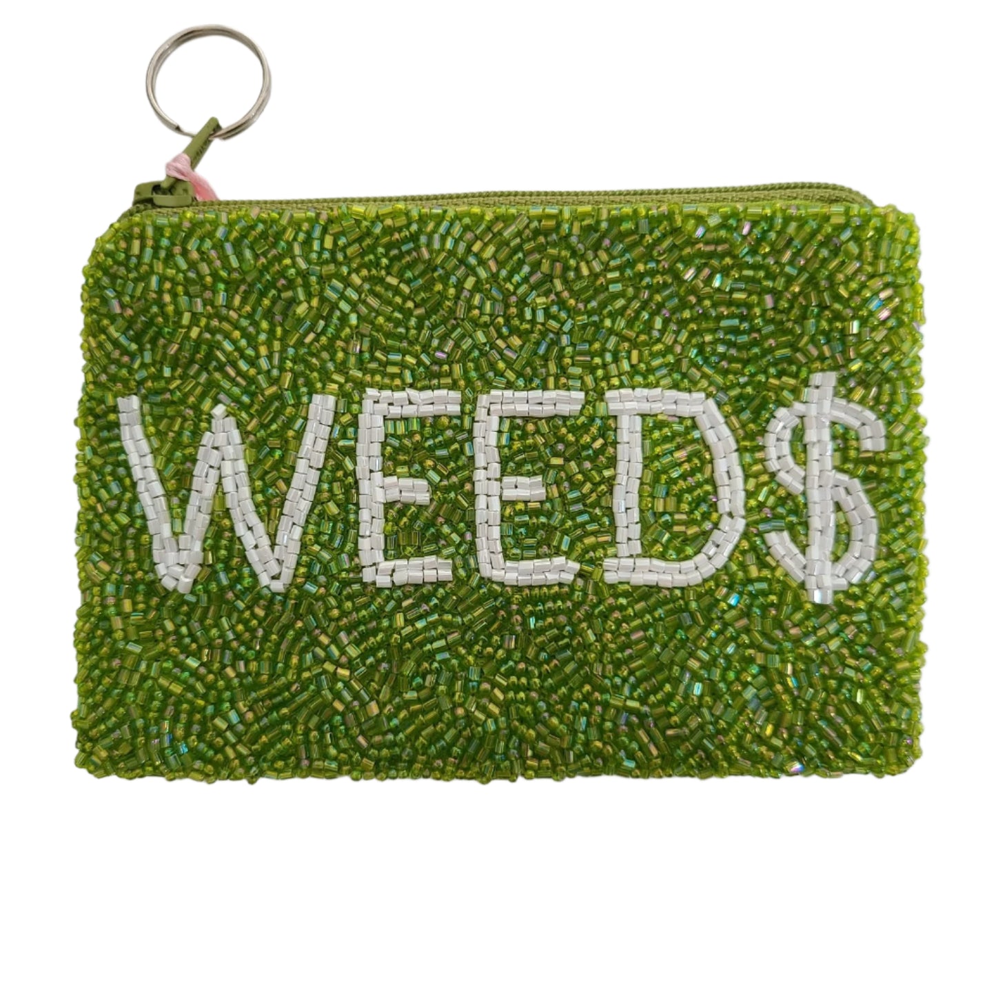 Tiana New York - Weed $ Multi Beaded Coin Purse