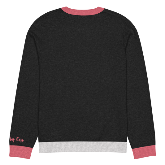 Unbothered Crew Personalized Knit Sweater
