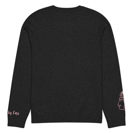 Survivor Pink Ribon Breast Cancer Personalized Knit Sweater