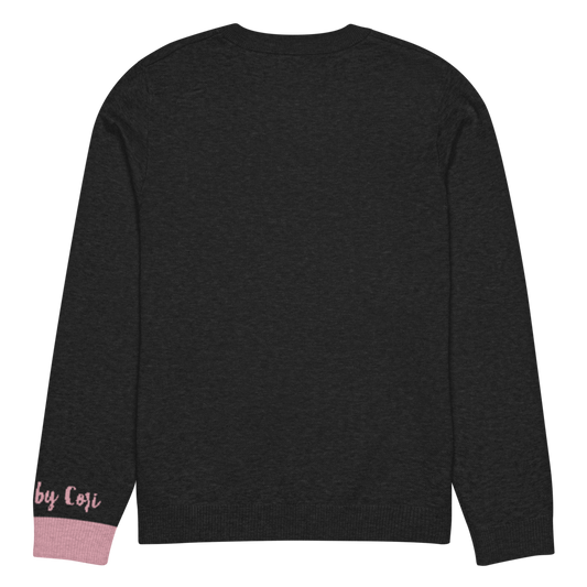 My Cat Is My Valentine Personalized Knit Sweater