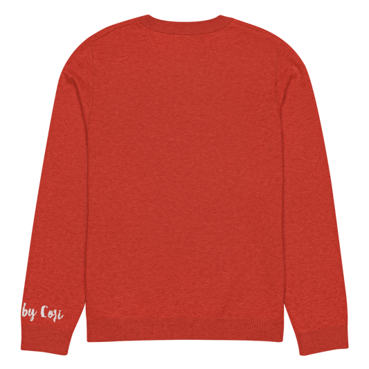 Coffee Is My Valentine Personalized Knit Sweater