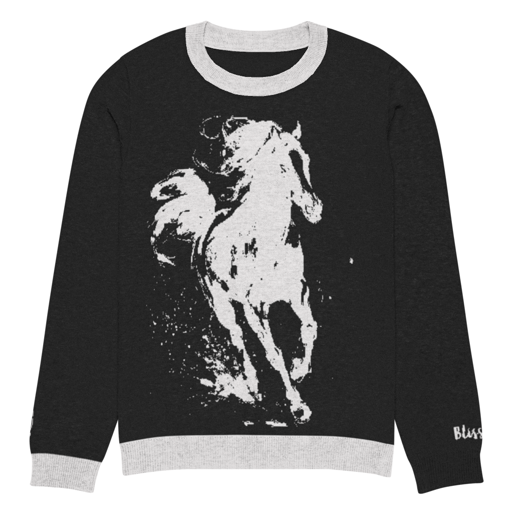 Running Horse Personalized Knit Sweater
