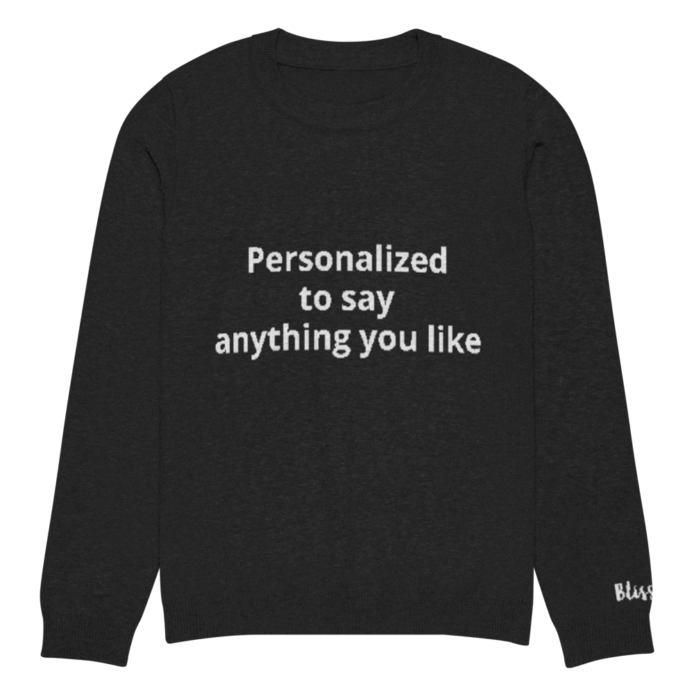 Personalized Knit Sweater