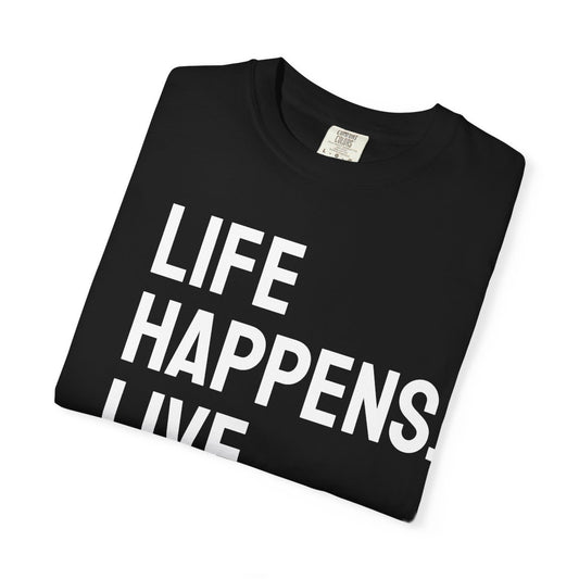 Life Happens Live Music Helps T-Shirt | Music Lover Tee
