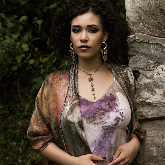 Moth and Moon Mystic Earrings