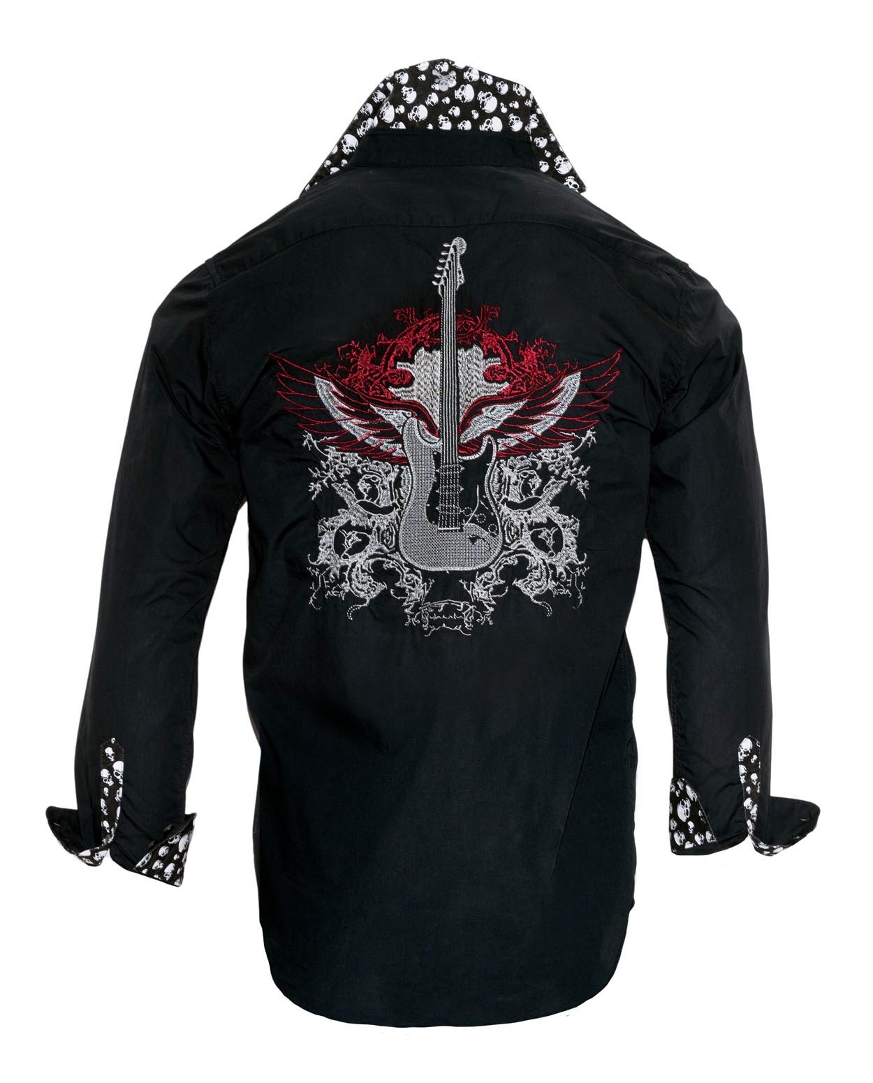 Guitar Wings Black Men's Shirt