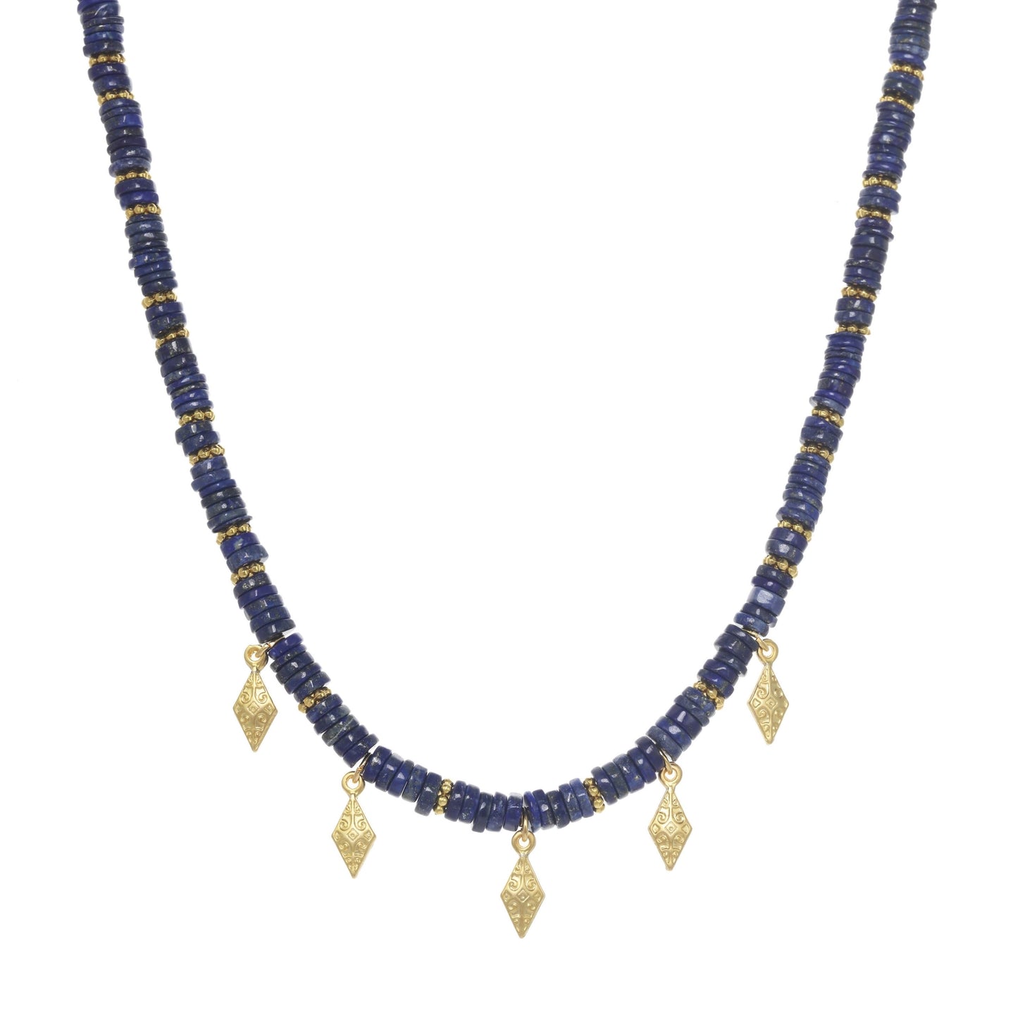 Blue Lapis Lazuli Tribal Necklace