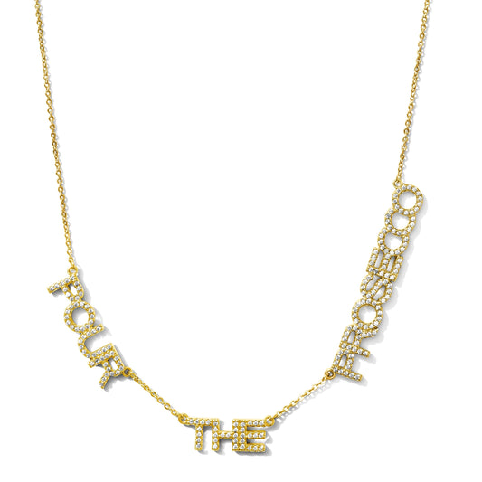 Pour The Prosecco CZ Necklace