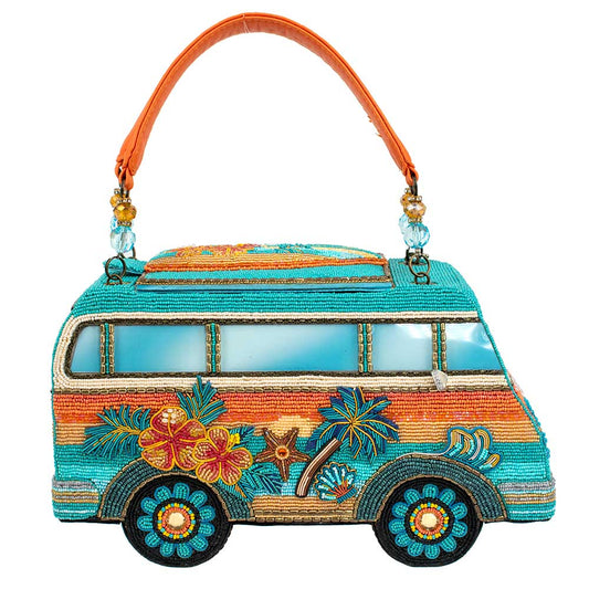 Mary Frances - Catch A Wave Top Handle Surf Van Handbag