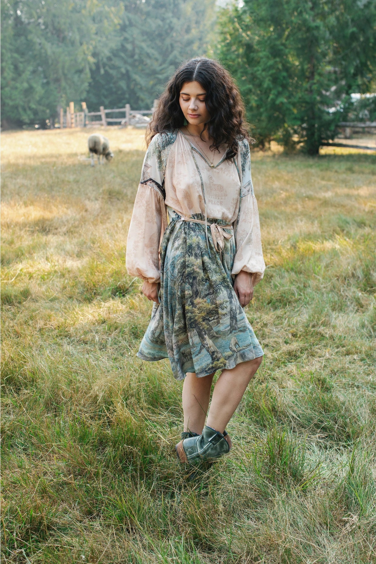 Land of Plenty Reversible Bamboo Dress