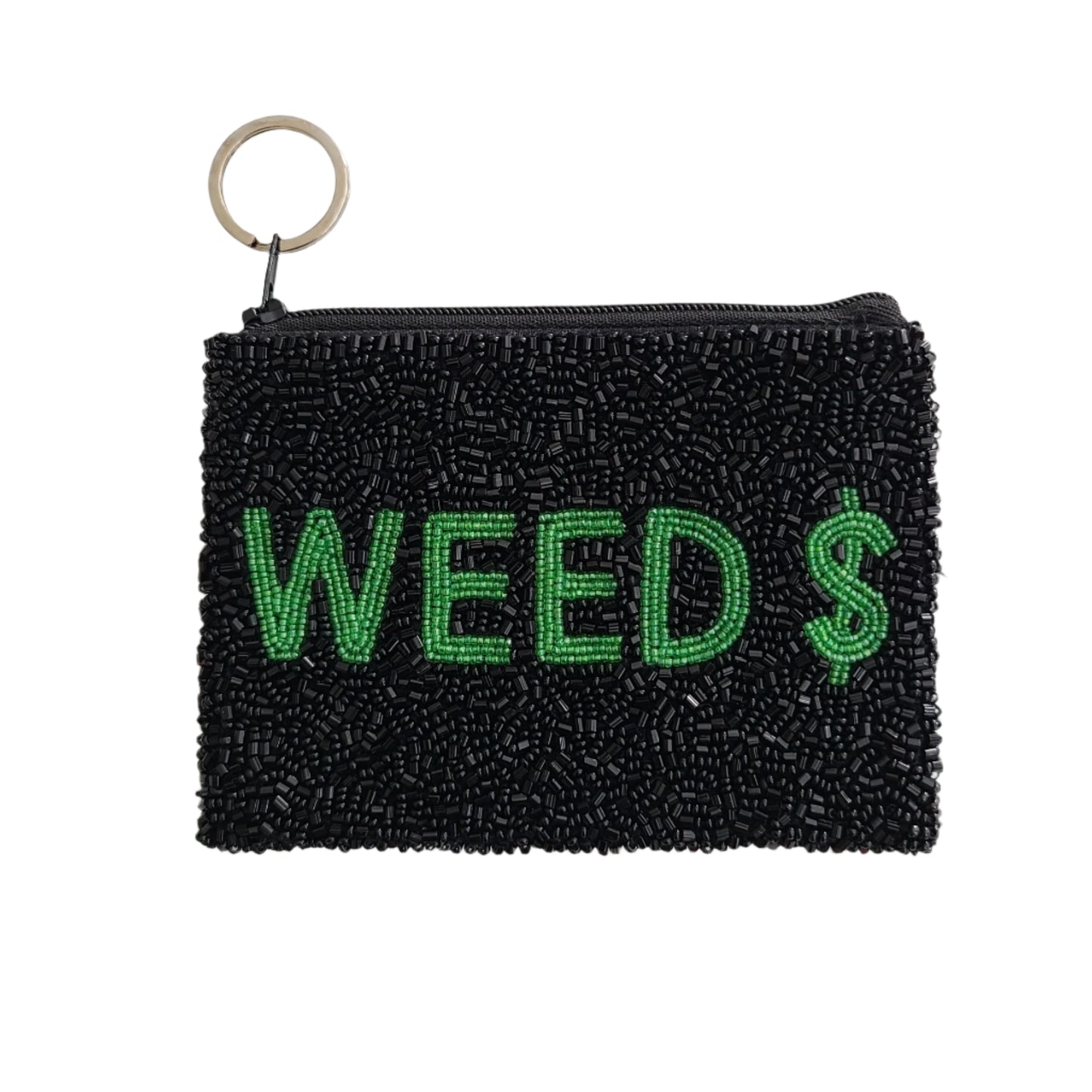 Tiana New York - Weed $ Multi Beaded Coin Purse