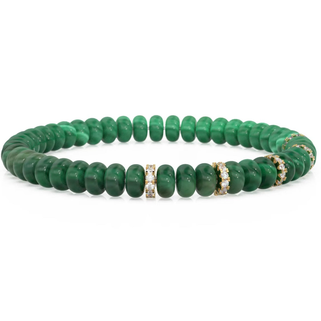 Malachite Beaded Gemstone Bracelet