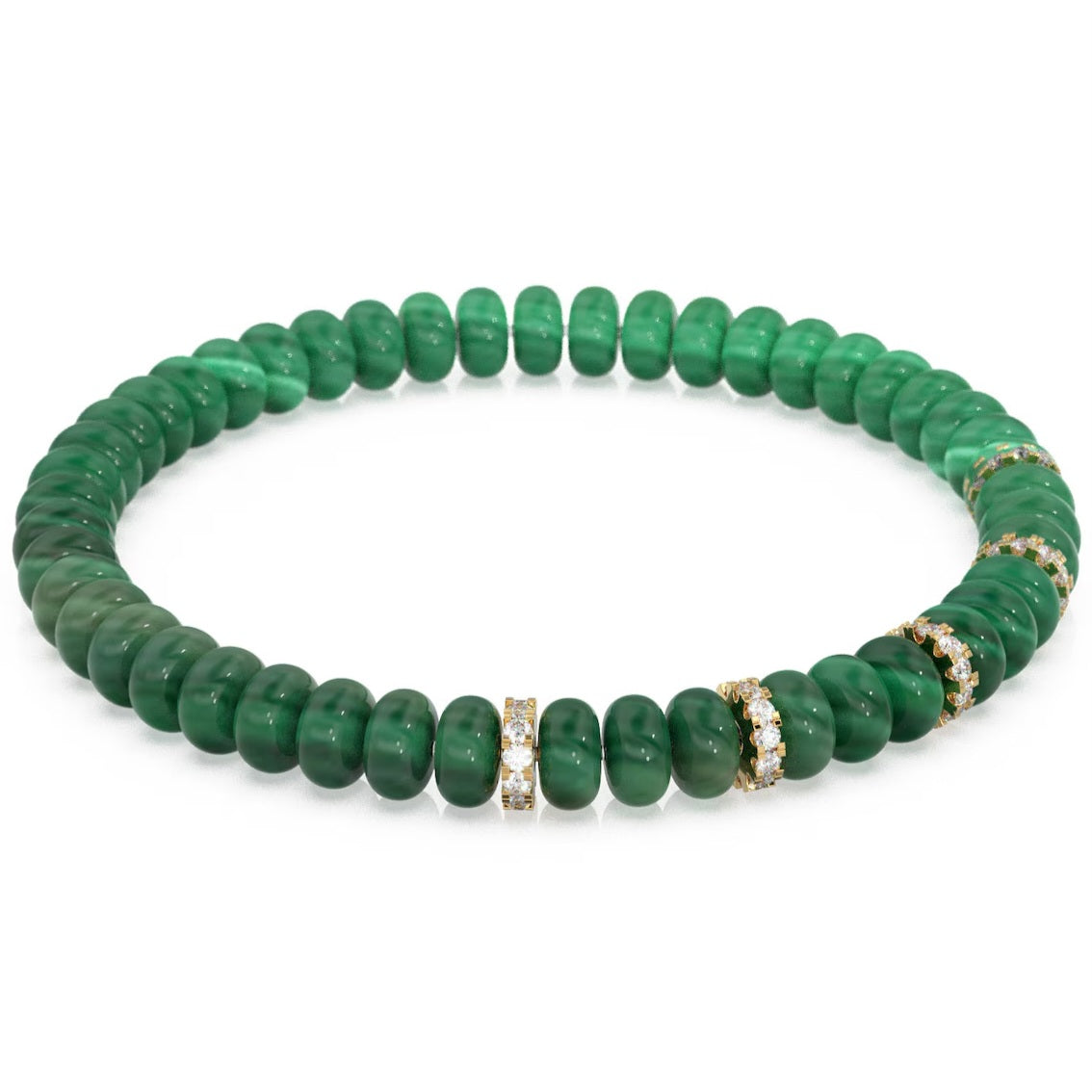 Malachite Beaded Gemstone Bracelet