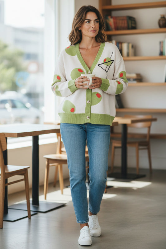 Martini Olive Cardigan