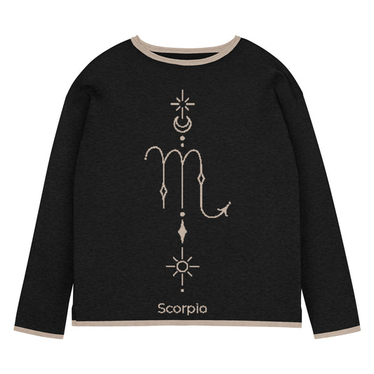 Scorpio Zodiac Personalized Knit Sweater