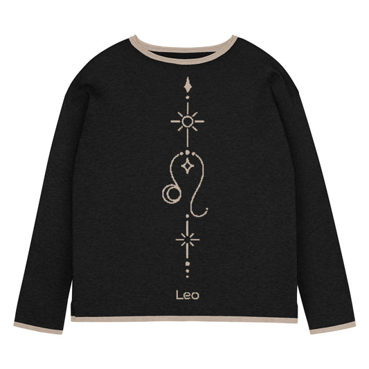 Leo Zodiac Personalized Knit Sweater