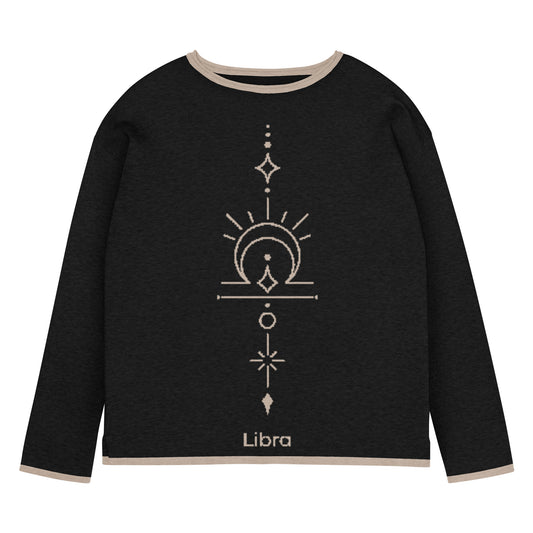 Libra Zodiac Personalized Knit Sweater