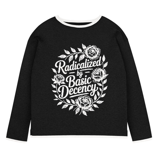Radicalized By Basic Decency Knit Sweater