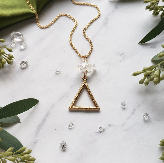 Gold Alchemy Element Necklace - Fire - Water - Air - Earth