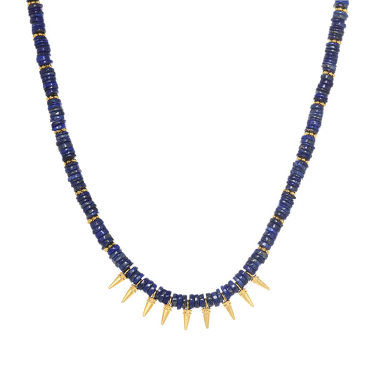 Blue Lapis Lazuli Mini Spike Necklace