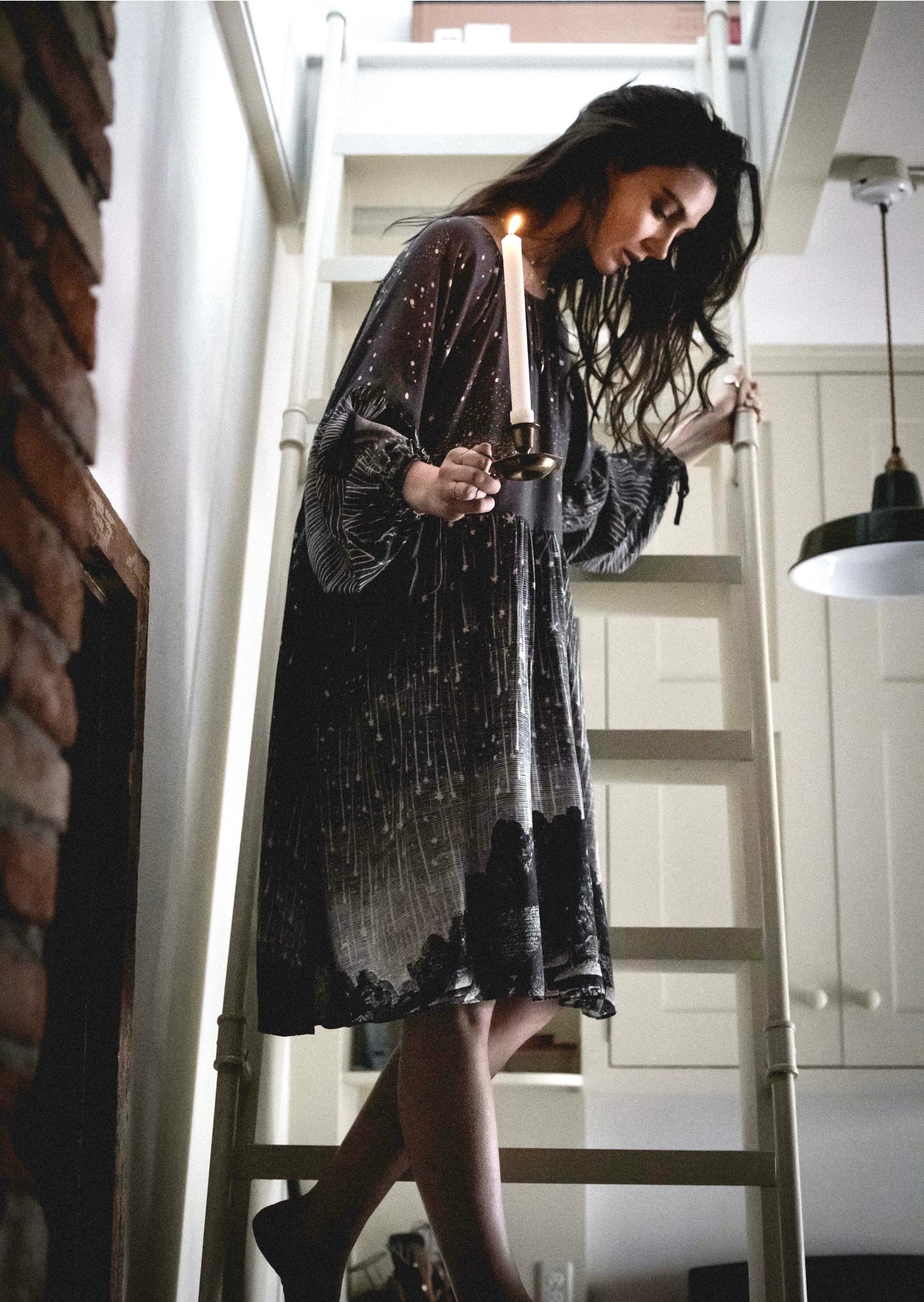 Stargazer Reversible Printed Bamboo Layering Tunic Dress