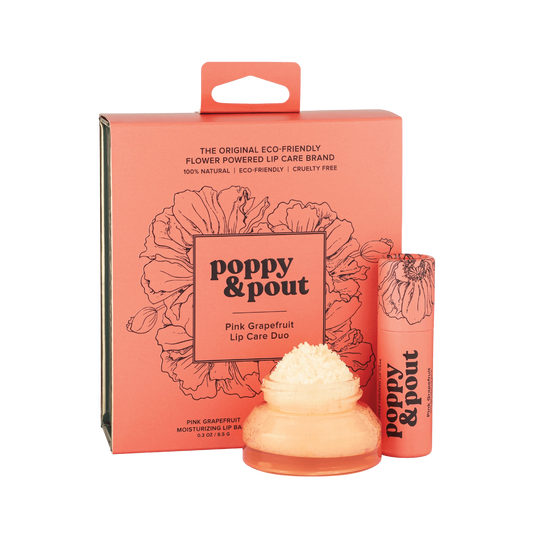 Poppy & Pout Pink Grapefruit Lip Care Duo