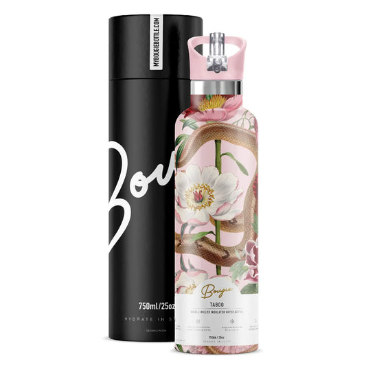 Taboo Serpent & Flowers Insulated Water Bottle