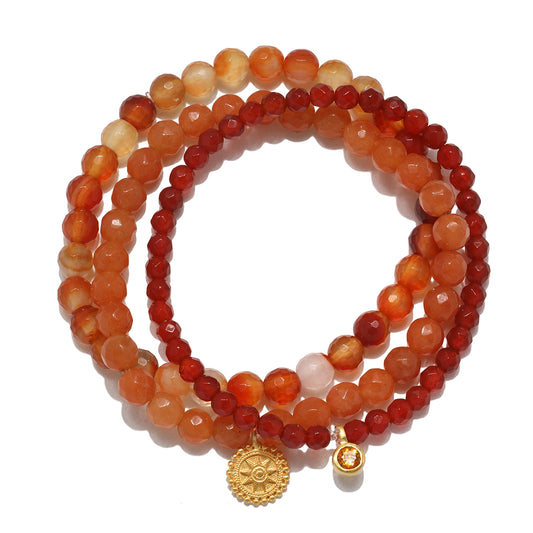 Manifest Protection Gemstone Bracelet Trio