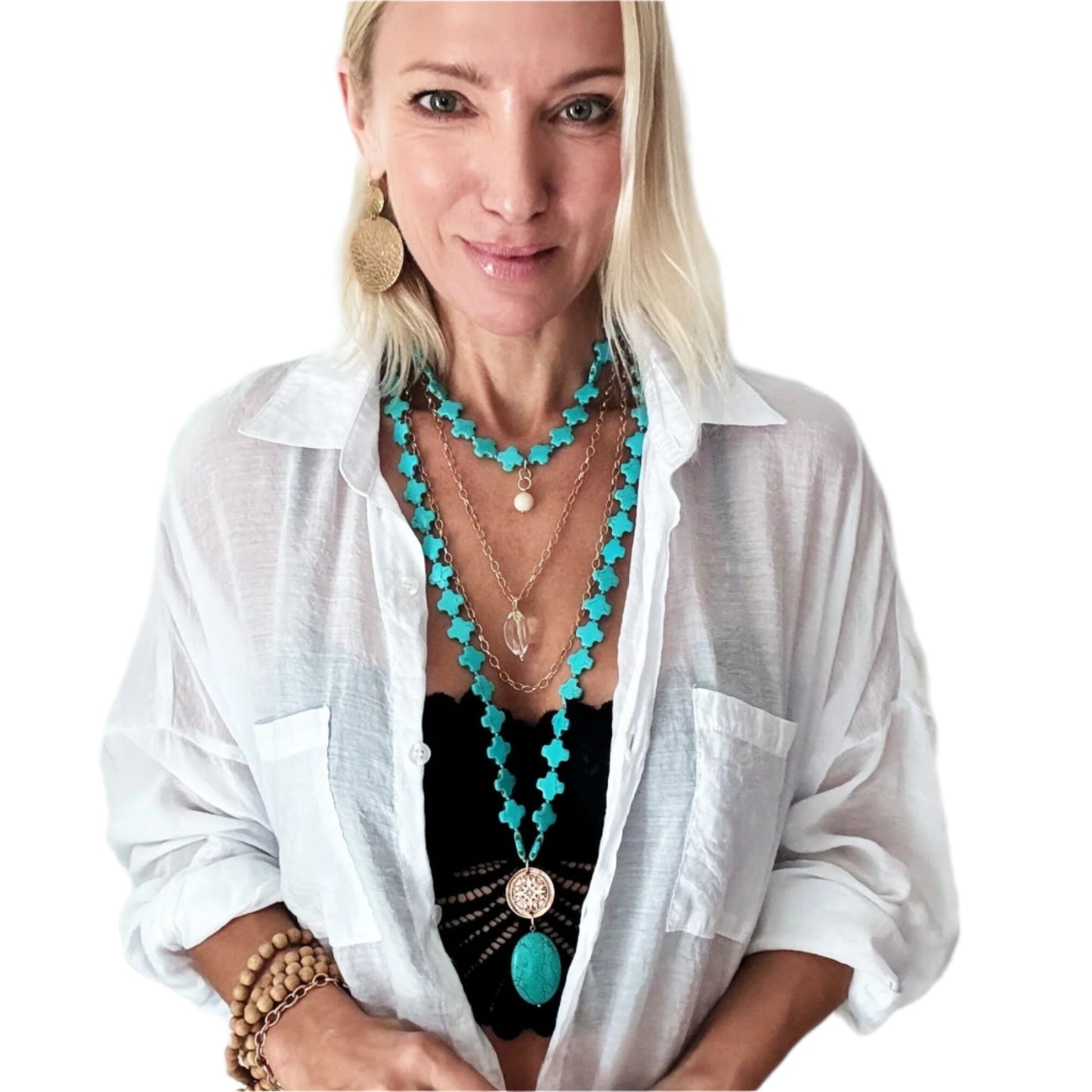 Be the Light Compass Fusion Mantra Layering Bundle Necklace