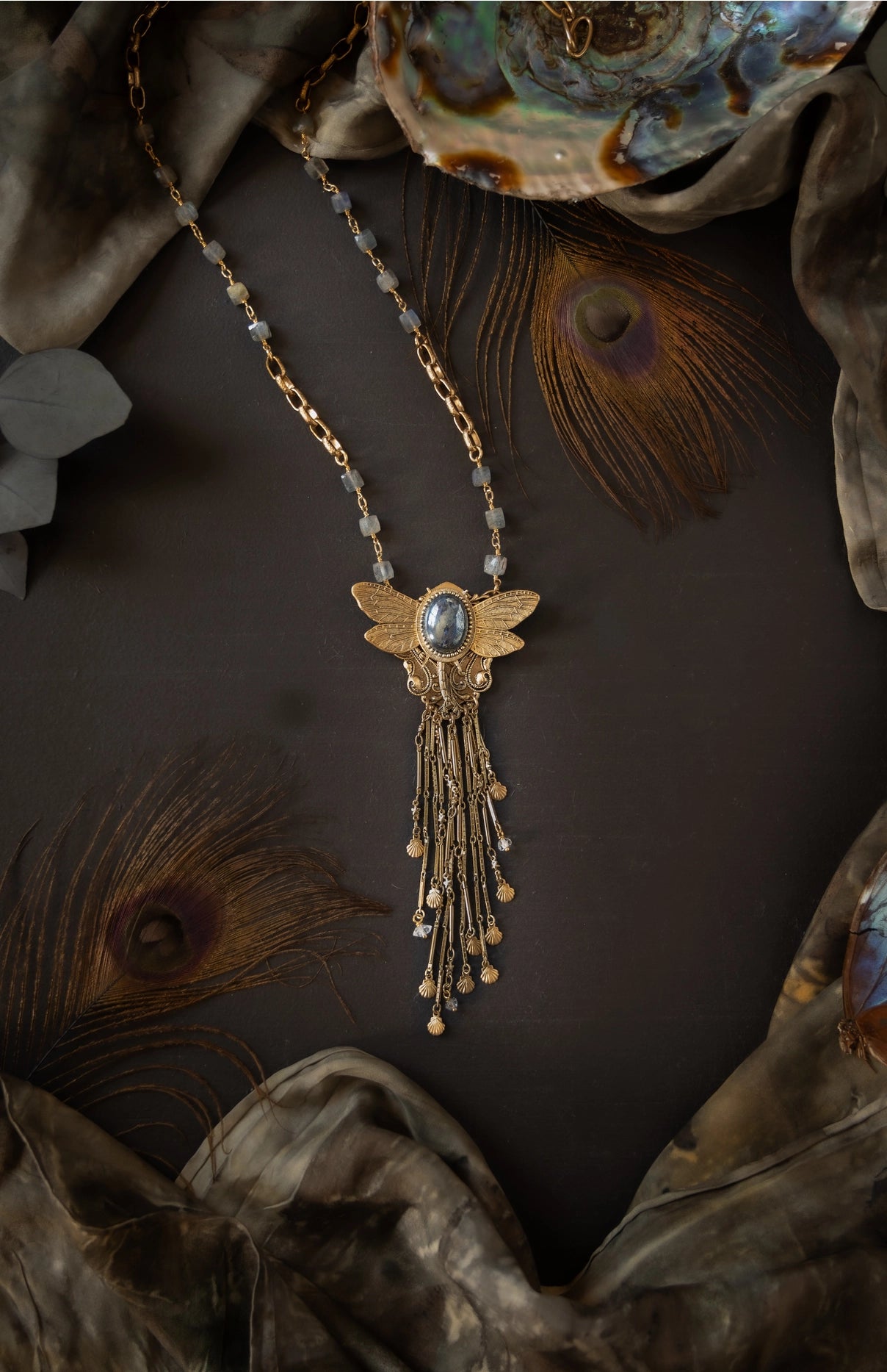 Temple of Venus Tasselpiece: Dragonfly Necklace