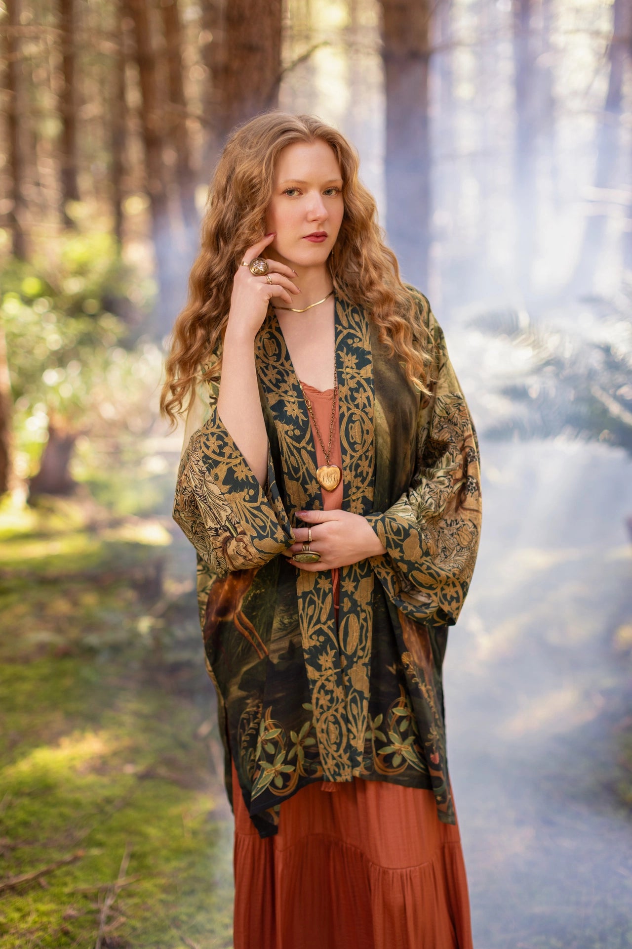 The Dawning Matineé (Mid-Length) Duster w/ Ophelia & Fawns *Pre Order* Ships October 2026