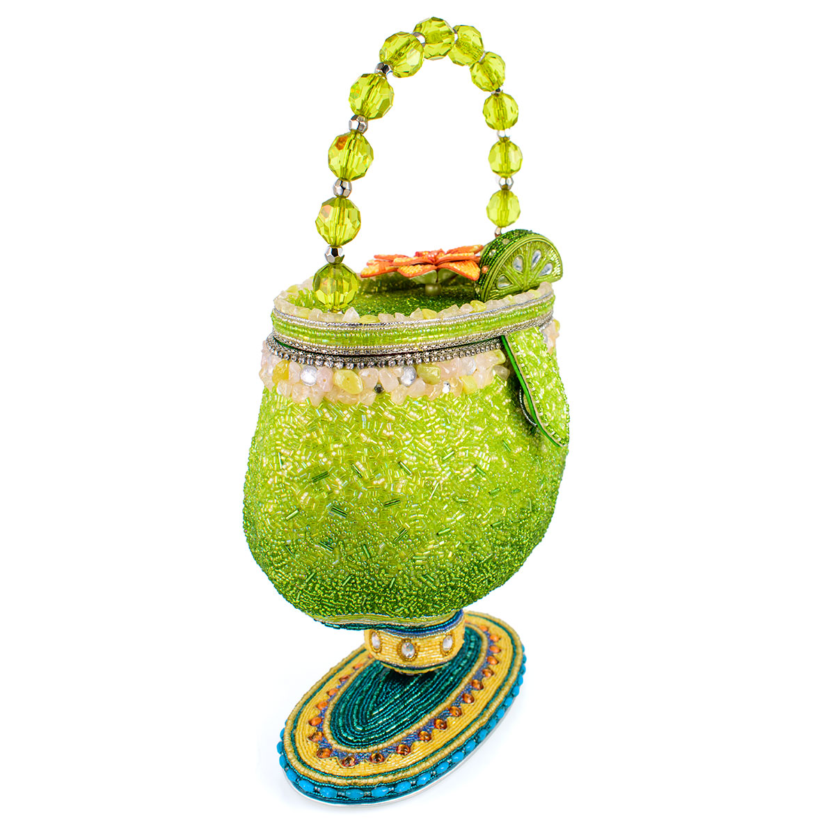 Mary Frances - Salty Beaded Margarita Top Handle Bag