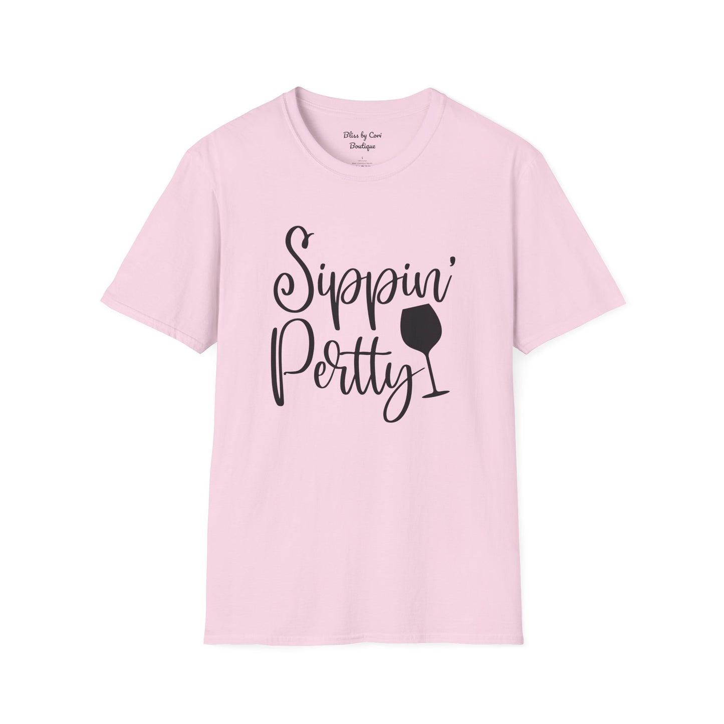 Sippin' Pretty Softstyle T-Shirt Available In 14 Colors