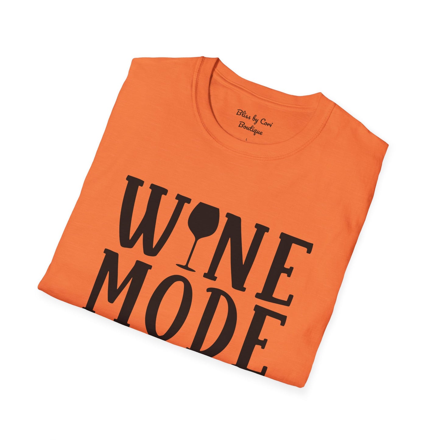 Wine Mode On Softstyle T-Shirt Available In 14 Colors