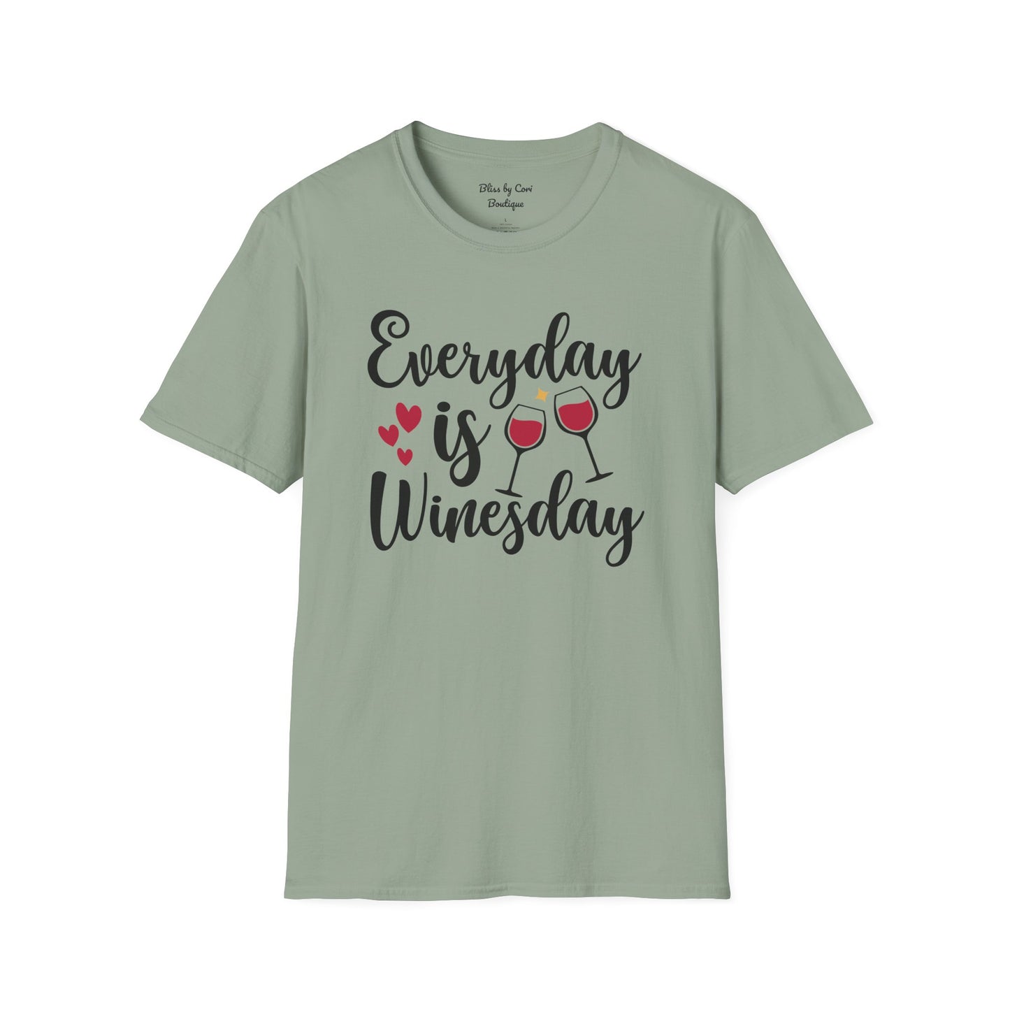 Everyday Is Winesday Softstyle T-Shirt Available In 14 Colors